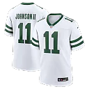 Zennovawear Men's New York Jets Jermaine Johnson II Spotlight White Alternate Game Jersey