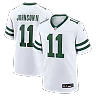 Zennovawear Men's New York Jets Jermaine Johnson II Spotlight White Alternate Game Jersey
