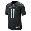 Zennovawear Men's New York Jets Jermaine Johnson II Stealth Black Alternate Game Jersey