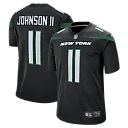 Zennovawear Men's New York Jets Jermaine Johnson II Stealth Black Alternate Game Jersey