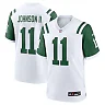 Zennovawear Men's New York Jets Jermaine Johnson II White Classic Alternate Game Jersey