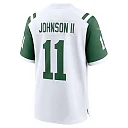 Zennovawear Men's New York Jets Jermaine Johnson II White Classic Alternate Game Jersey