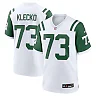 Zennovawear Men's New York Jets Joe Klecko White Classic Alternate Retired Player Game Jersey