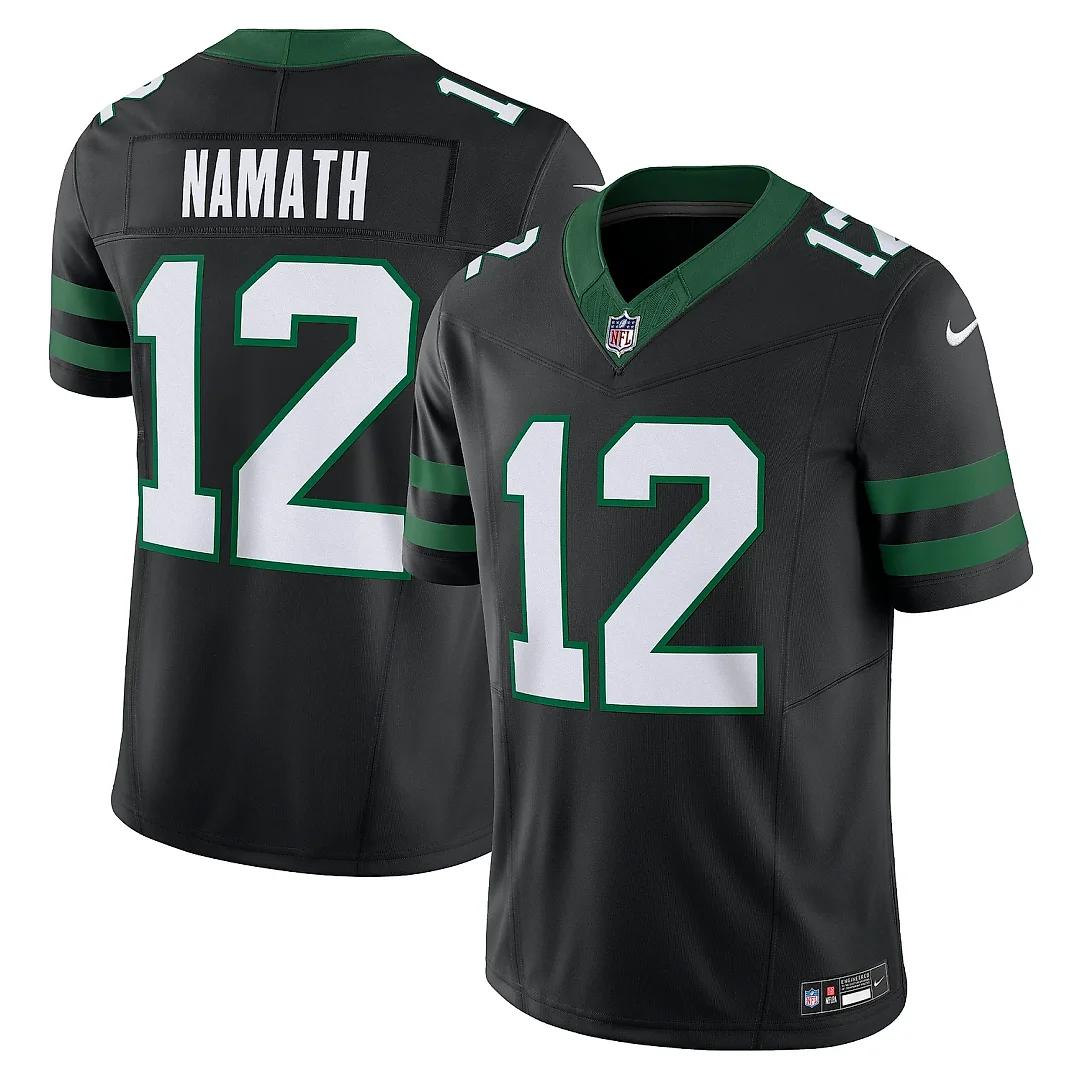 Zennovawear Men's New York Jets Joe Namath Legacy Black Alternate Vapor F.U.S.E. Limited Jersey
