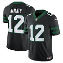 Zennovawear Men's New York Jets Joe Namath Legacy Black Alternate Vapor F.U.S.E. Limited Jersey