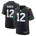 Zennovawear Men's New York Jets Joe Namath Legacy Black Alternate Retired Player Game Jersey