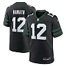 Zennovawear Men's New York Jets Joe Namath Legacy Black Alternate Retired Player Game Jersey