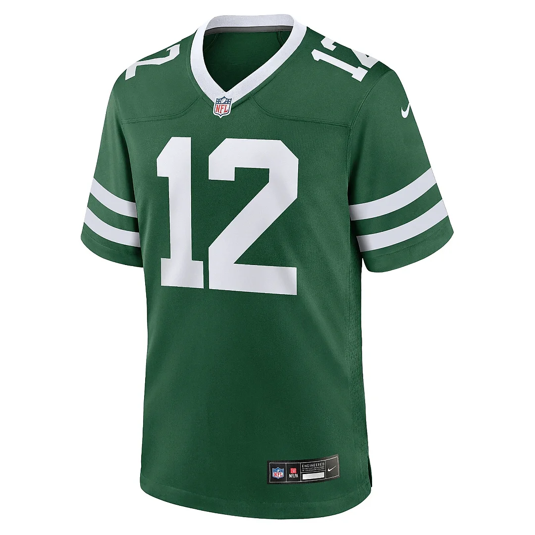 Zennovawear Men's New York Jets Joe Namath Legacy Green Game Jersey