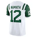 Zennovawear Men's New York Jets Joe Namath White Classic Alternate Vapor F.U.S.E. Retired Player Limited Jersey