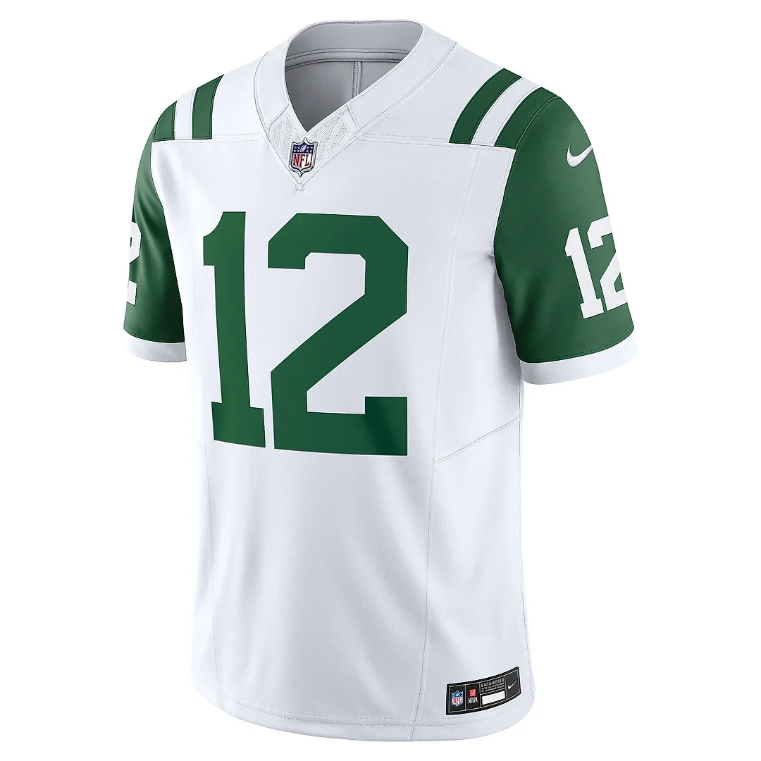 Zennovawear Men's New York Jets Joe Namath White Classic Alternate Vapor F.U.S.E. Retired Player Limited Jersey