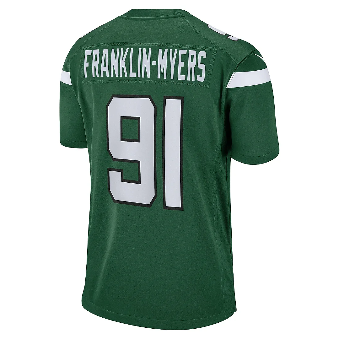 Zennovawear Men's New York Jets John Franklin-Myers Gotham Green Game Jersey