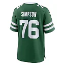 Zennovawear Men's New York Jets John Simpson Legacy Green Game Jersey