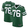Zennovawear Men's New York Jets John Simpson Legacy Green Game Jersey