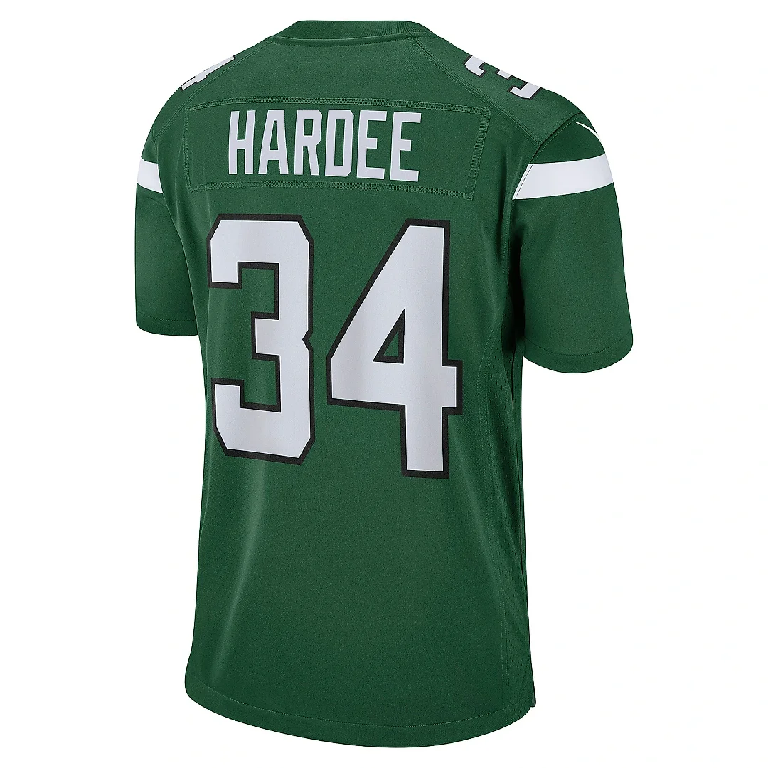Zennovawear Men's New York Jets Justin Hardee Gotham Green Game Jersey