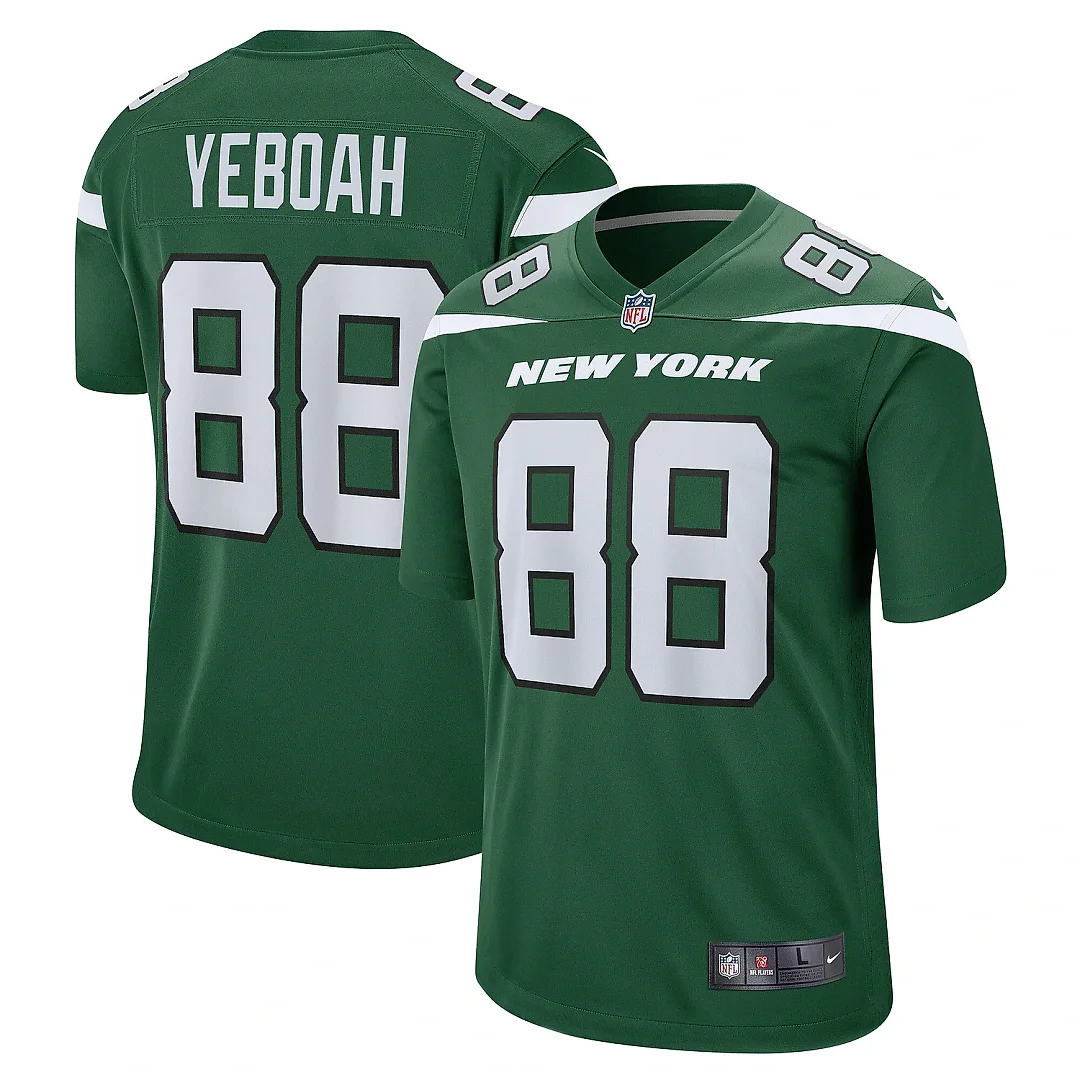 Zennovawear Men's New York Jets Kenny Yeboah Gotham Green Game Player Jersey