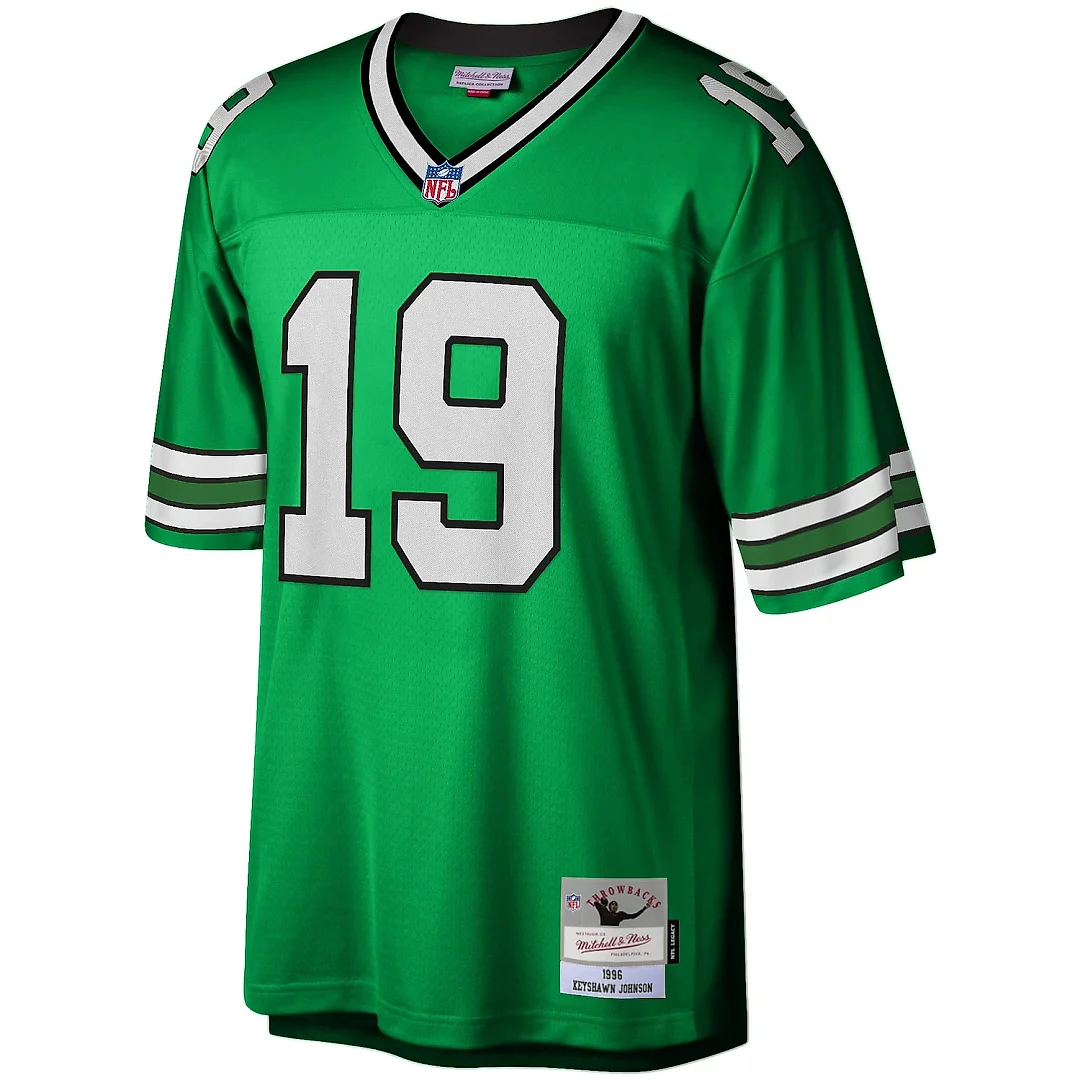 Zennovawear Men's New York Jets Keyshawn Johnson Mitchell & Ness Kelly Green Legacy Jersey
