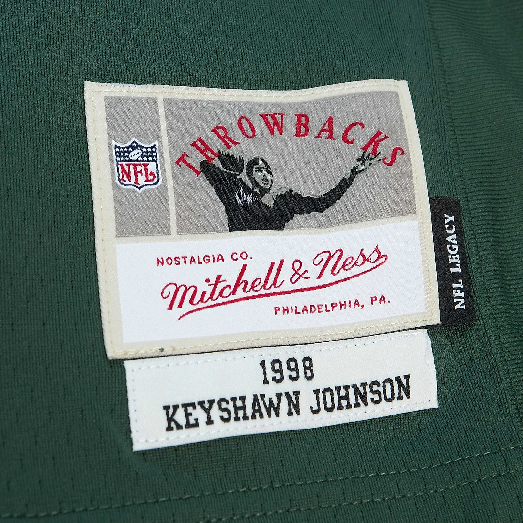 Zennovawear Men's New York Jets Keyshawn Johnson Mitchell & Ness Green Legacy Jersey