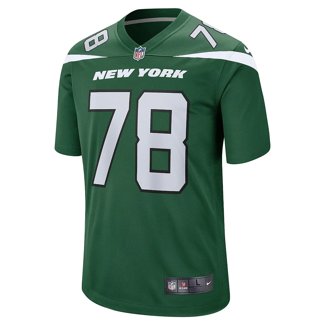 Zennovawear Men's New York Jets Laken Tomlinson Gotham Green Game Jersey