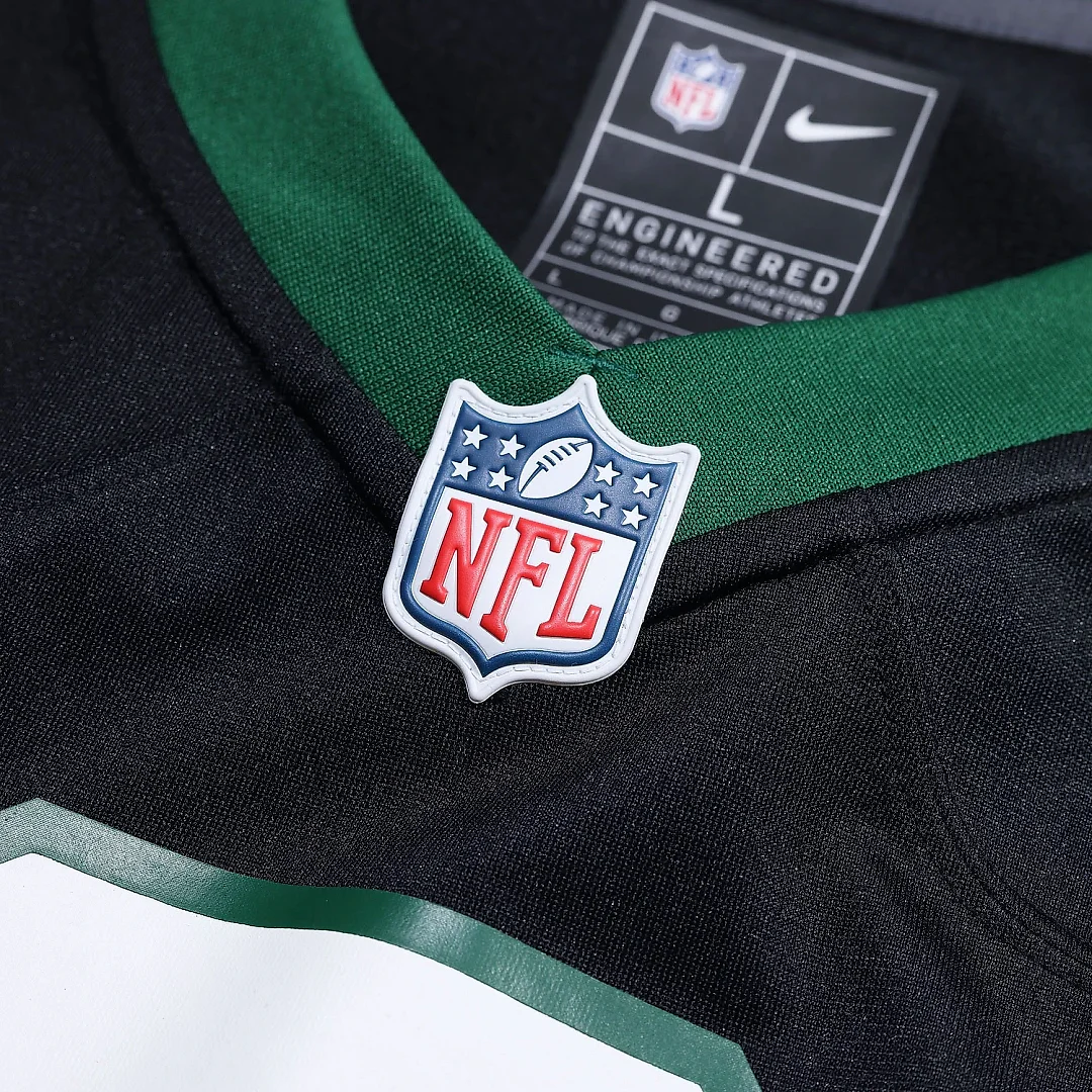 Zennovawear Men's New York Jets Legacy Black Alternate Custom Game Jersey
