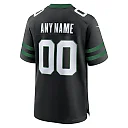 Zennovawear Men's New York Jets Legacy Black Alternate Custom Game Jersey