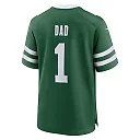 Zennovawear Men's New York Jets Legacy Green 1 Dad Game Jersey