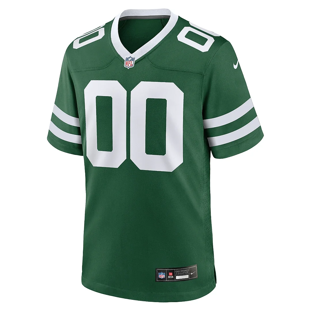 Zennovawear Men's New York Jets Legacy Green Custom Game Jersey