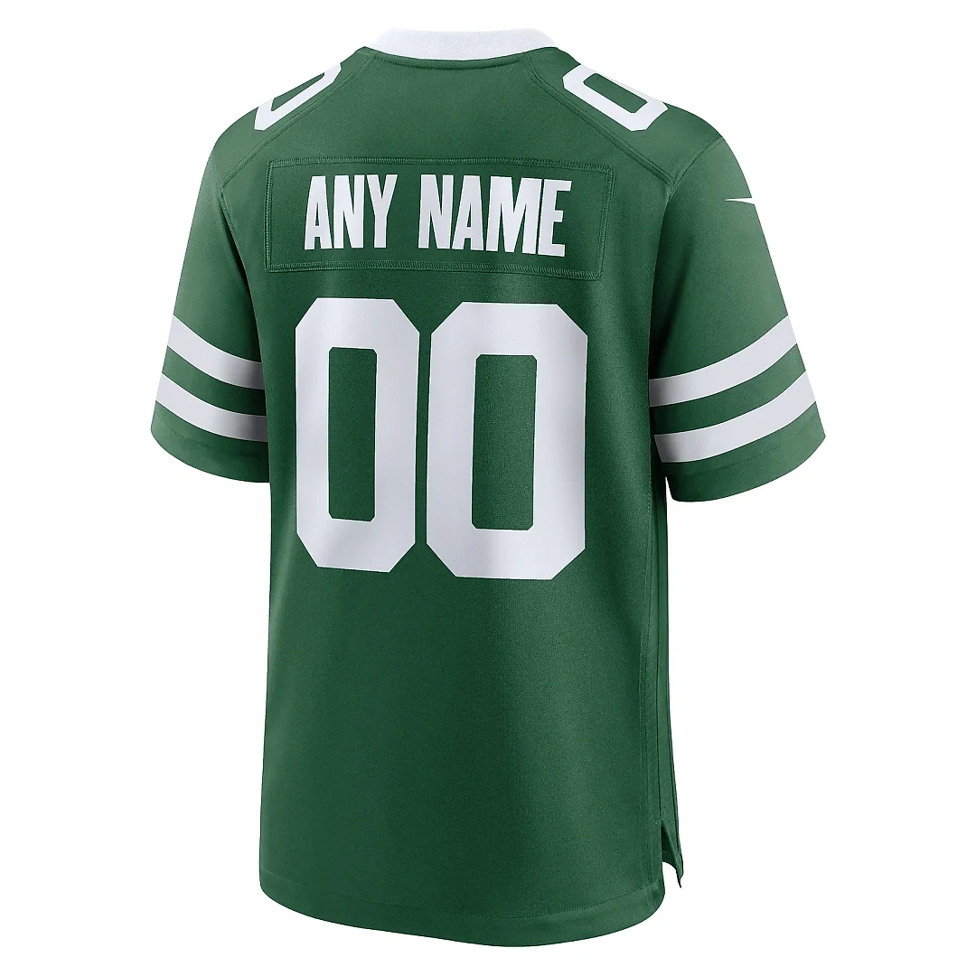 Zennovawear Men's New York Jets Legacy Green Custom Game Jersey