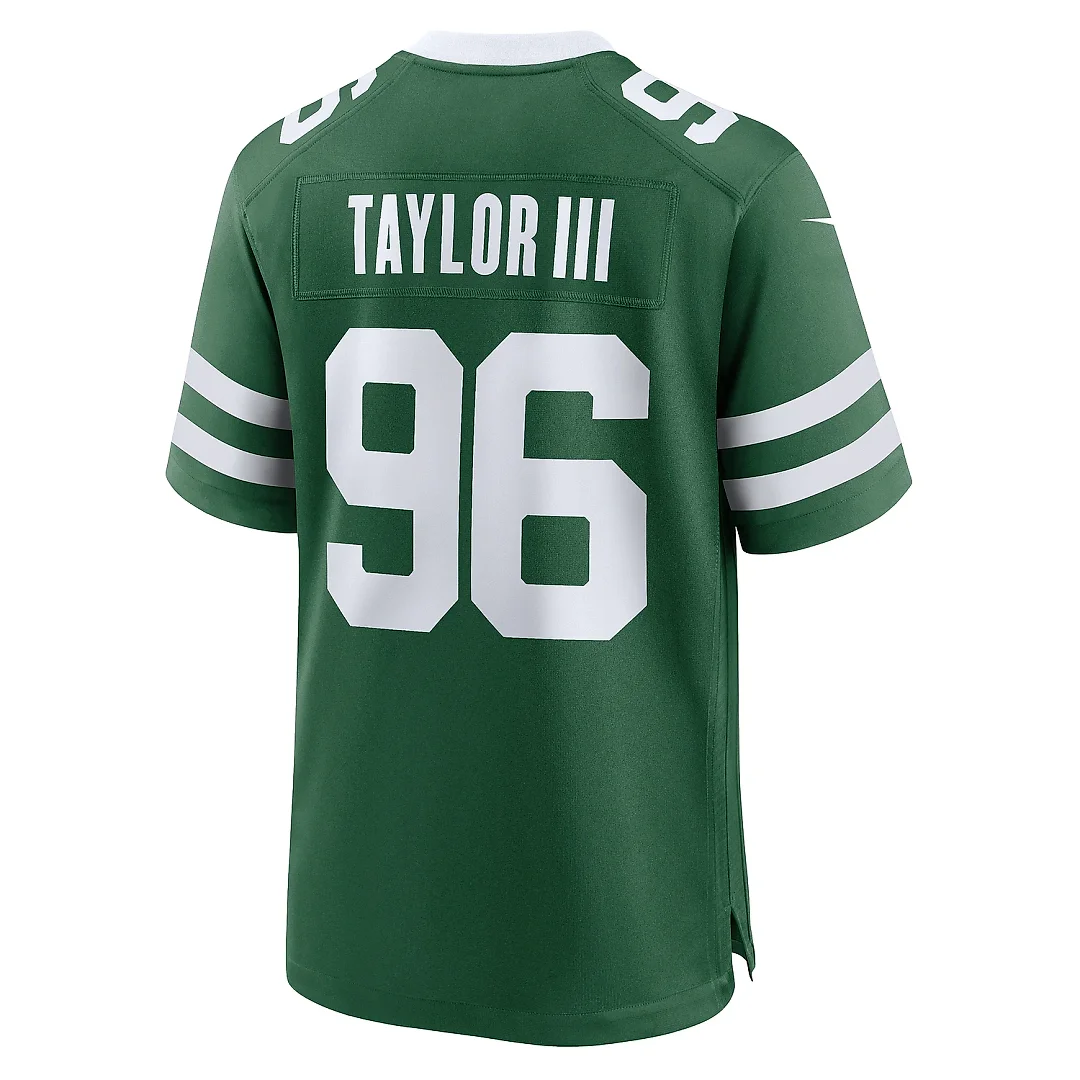 Zennovawear Men's New York Jets Leonard Taylor III Legacy Green Team Game Jersey
