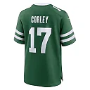 Zennovawear Men's New York Jets Malachi Corley Legacy Green Team Game Jersey
