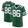 Zennovawear Men's New York Jets Malik Taylor Legacy Green Team Game Jersey