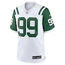 Zennovawear Men's New York Jets Mark Gastineau White Classic Alternate Retired Player Game Jersey