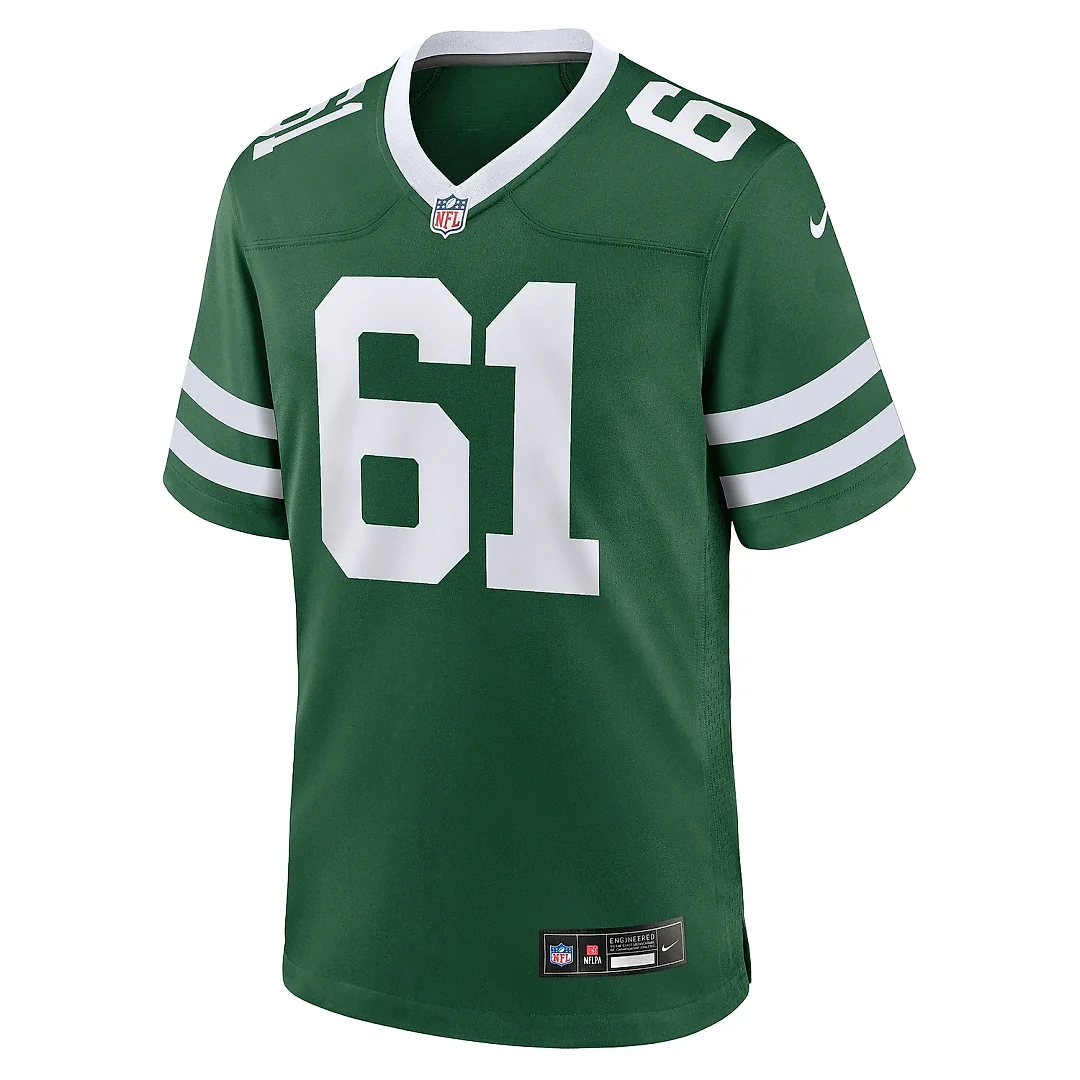 Zennovawear Men's New York Jets Max Mitchell Legacy Green Team Game Jersey