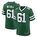 Zennovawear Men's New York Jets Max Mitchell Legacy Green Team Game Jersey