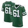 Zennovawear Men's New York Jets Max Mitchell Legacy Green Team Game Jersey