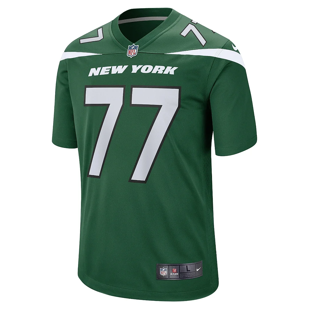 Zennovawear Men's New York Jets Mekhi Becton Gotham Green Player Game Jersey