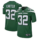 Zennovawear Men's New York Jets Michael Carter Gotham Green Game Jersey
