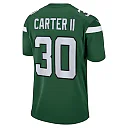 Zennovawear Men's New York Jets Michael Carter II Gotham Green Game Jersey