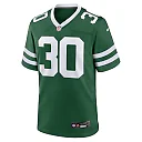 Zennovawear Men's New York Jets Michael Carter II Legacy Green Team Game Jersey