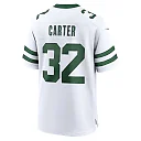 Zennovawear Men's New York Jets Michael Carter Legacy White Game Jersey