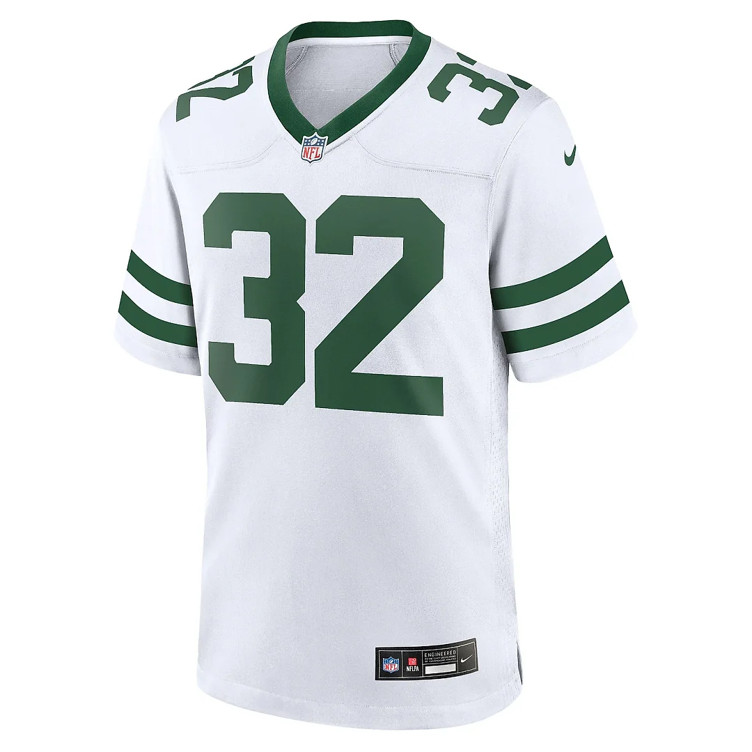 Zennovawear Men's New York Jets Michael Carter Legacy White Game Jersey