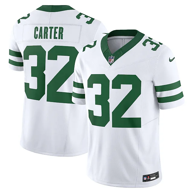 Zennovawear Men's New York Jets Michael Carter Legacy White Vapor F.U.S.E. Limited Jersey