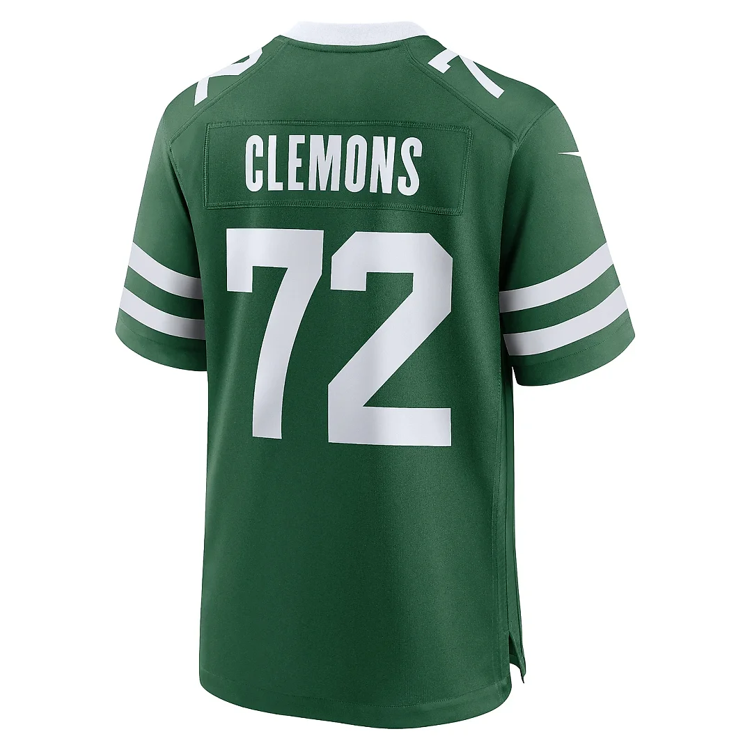 Zennovawear Men's New York Jets Micheal Clemons Legacy Green Team Game Jersey