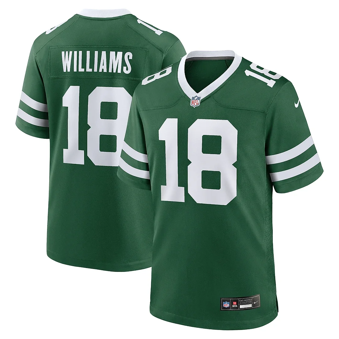 Zennovawear Men's New York Jets Mike Williams Legacy Green Game Jersey