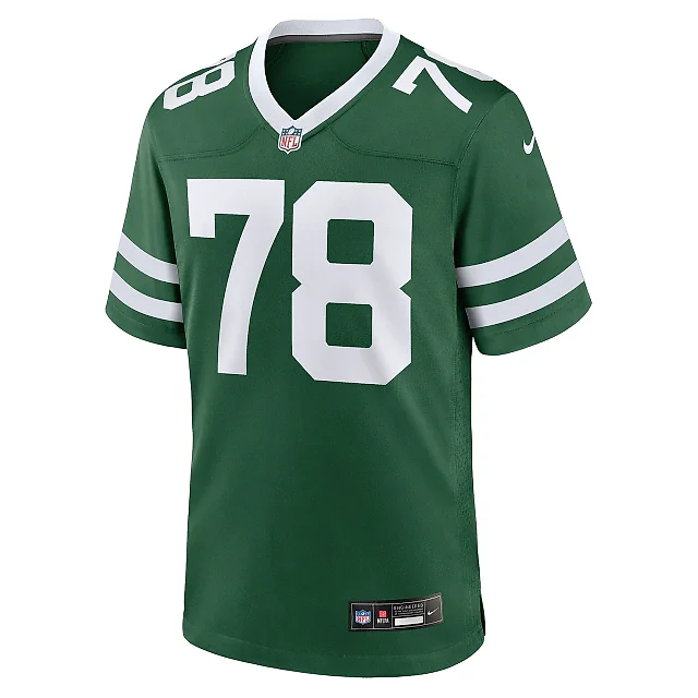 Zennovawear Men's New York Jets Morgan Moses Legacy Green Game Jersey