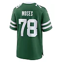 Zennovawear Men's New York Jets Morgan Moses Legacy Green Game Jersey