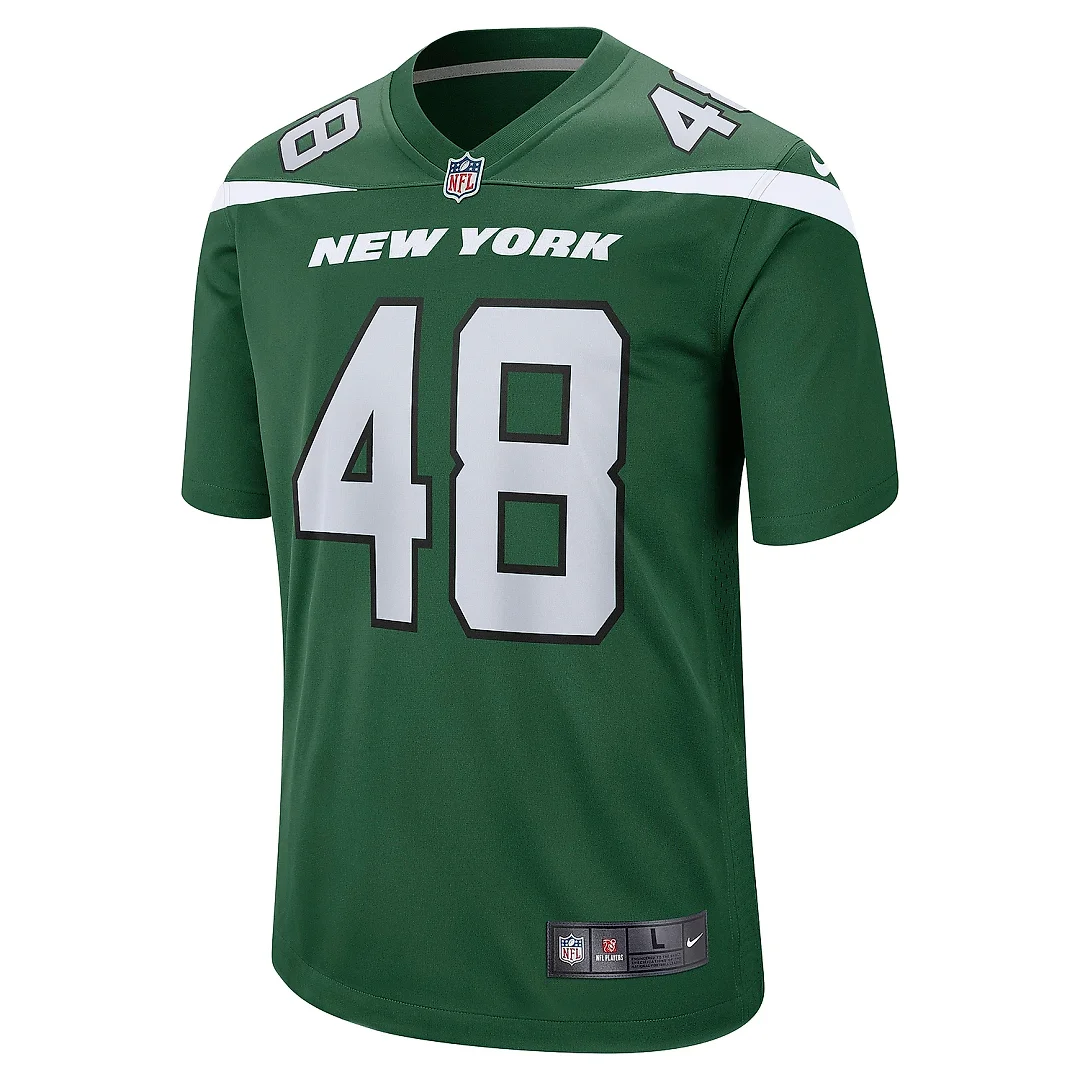 Zennovawear Men's New York Jets Nick Bawden Gotham Green Game Player Jersey