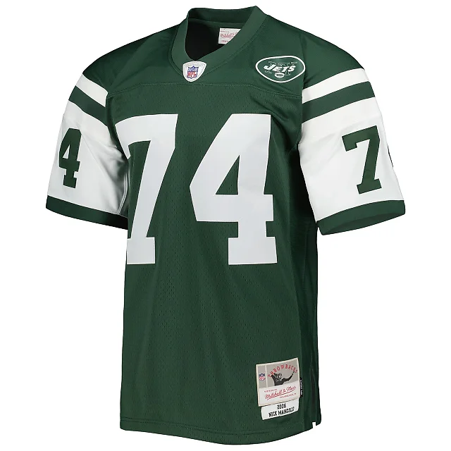 Zennovawear Men's New York Jets Nick Mangold Mitchell & Ness Green Legacy Jersey