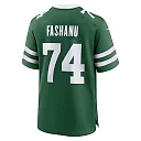 Zennovawear Men's New York Jets Olu Fashanu Gotham Green Player Game Jersey