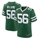 Zennovawear Men's New York Jets Quincy Williams Legacy Green Game Player Jersey