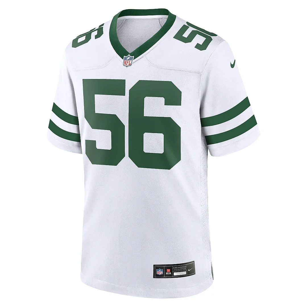 Zennovawear Men's New York Jets Quincy Williams Legacy White Game Jersey